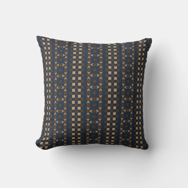 Coussin jeté motif sable de minuit  (Recto)