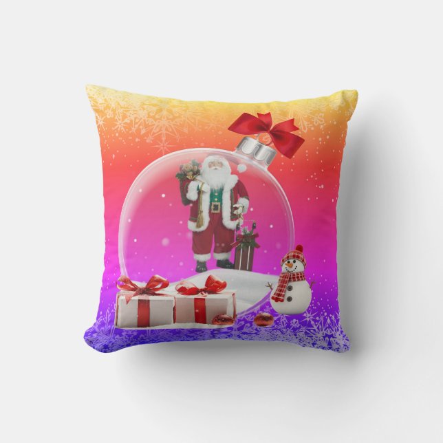 Coussin jeté Père Noël  (Recto)