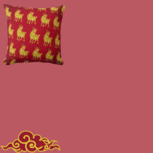 Coussin jeté pour l'année du Chèvre du CNY