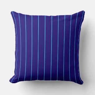 Coussin jeté rayé bleu marine Moderne et côtier