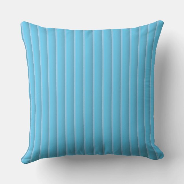 coussin jeté rayures bleues (Verso)