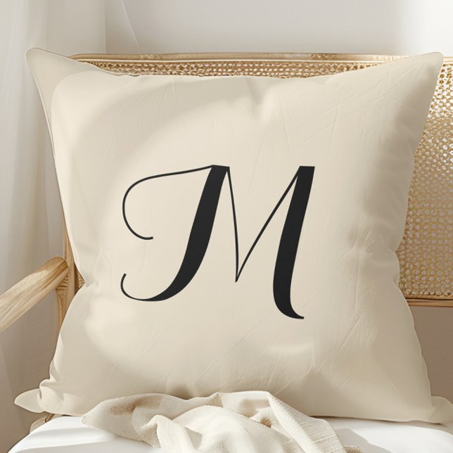 Coussin Jeté simple élégant écru (Créateur téléchargé)