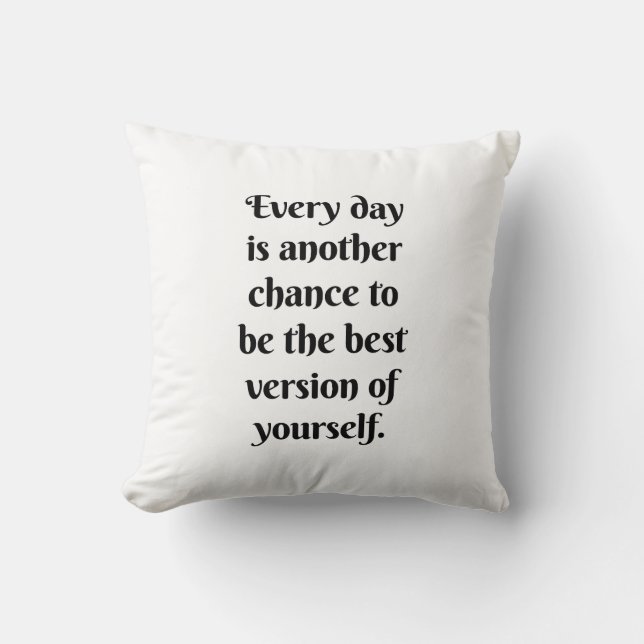 Coussin jeté Une autre chance (Recto)