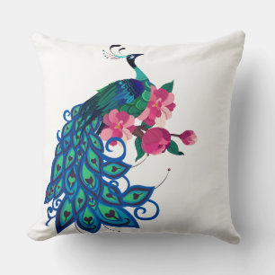 Coussin Jetée Coussin-Paon