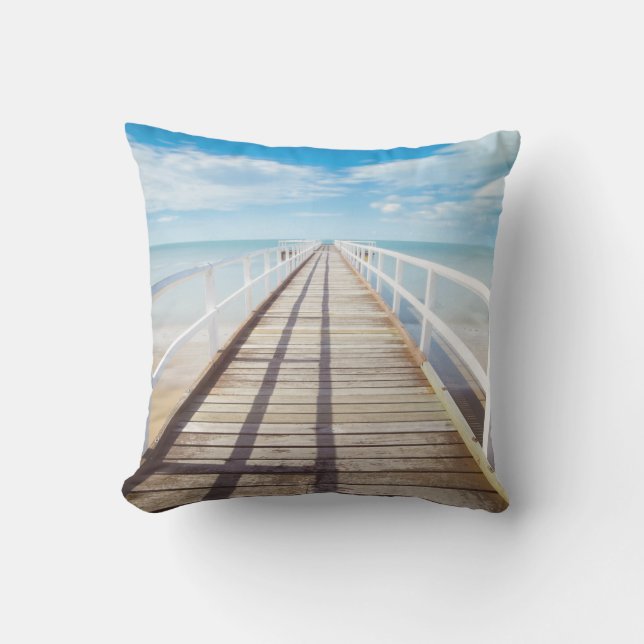 Coussin Jetée de plage Tropical Pillow en plein air (Recto)