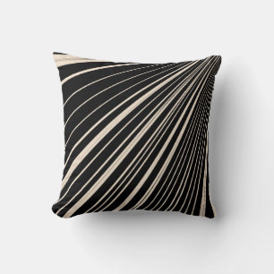 Coussin Jeter Bande d'oreiller Sepia Black