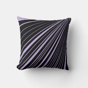 Coussin Jeter Bande d'oreiller violet noir