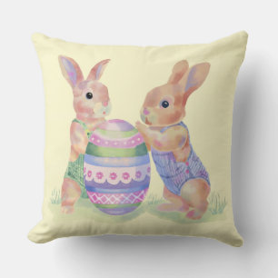 Coussin Jeter des lapins d'Oeufs d'Oreiller
