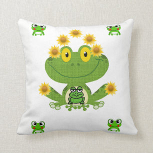 Coussin jeter la grenouille de la cale d'oreiller