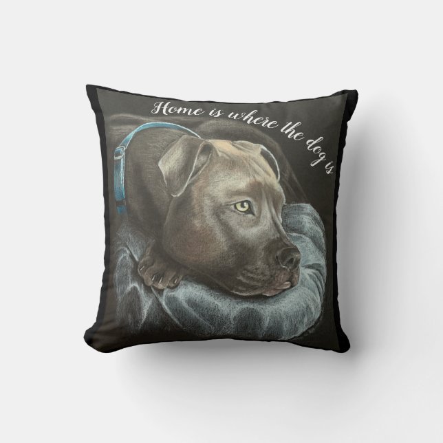 Coussin jeter l'amour du chien d'oreiller (Recto)