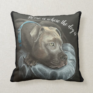 Coussin jeter l'amour du chien d'oreiller