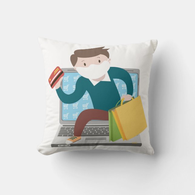 Coussin Jeter l'oreiller 16 po x 16 po (Recto)
