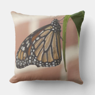 Coussin Jeter L'Oreiller Avec L'Image Du Papillon Monarque