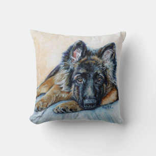 Coussin Jeter l'oreiller - berger allemand - place