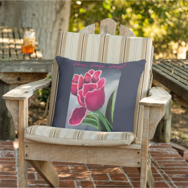 Coussin Jeter l'oreiller design floral, personnaliser le t (Chaise)