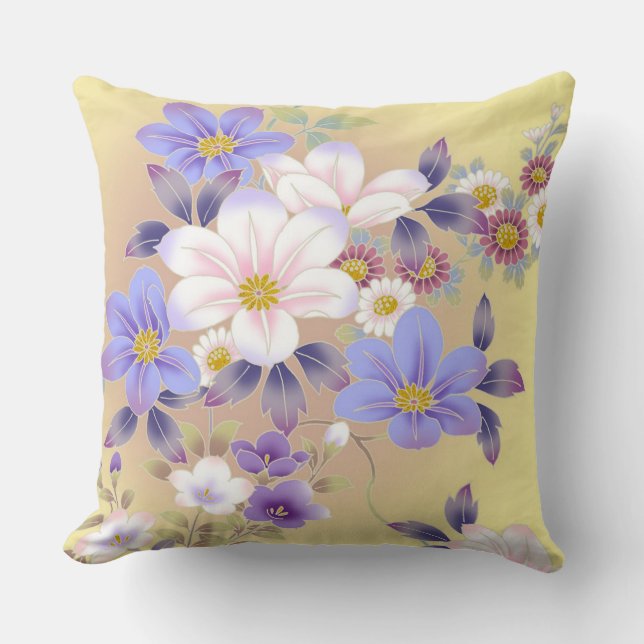 Coussin Jeter l'oreiller/Floral (Recto)