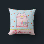 Coussin Jeter l'oreiller Hanoukka Ballet Cat<br><div class="desc">Lancez Pillow Hanoukka Ballet Cat Personnalisez en supprimant du texte et en le remplaçant par vos propres messages. Choisissez votre style de police, votre couleur et votre taille préférés. Taille : Jetez l'oreiller 16" x 16" Accentuez votre maison avec des coussins personnalisés de Zazzle et faites de vous l'envie du...</div>