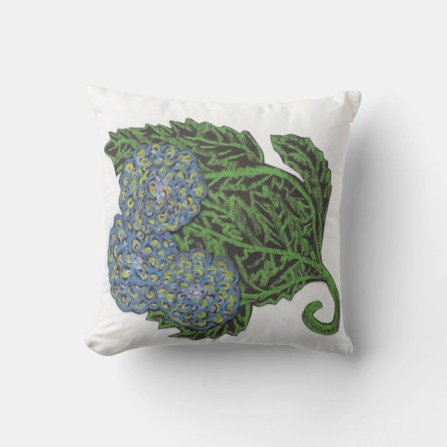 Coussin Jeter l'oreiller Hydrangea 20" X 20" (Recto)