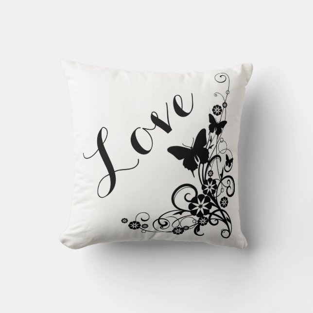 Coussin Jeter l'oreiller/l'amour (Recto)
