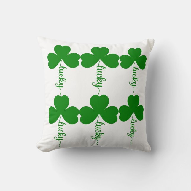 Coussin Jeter l'oreiller, luckyclover (Recto)