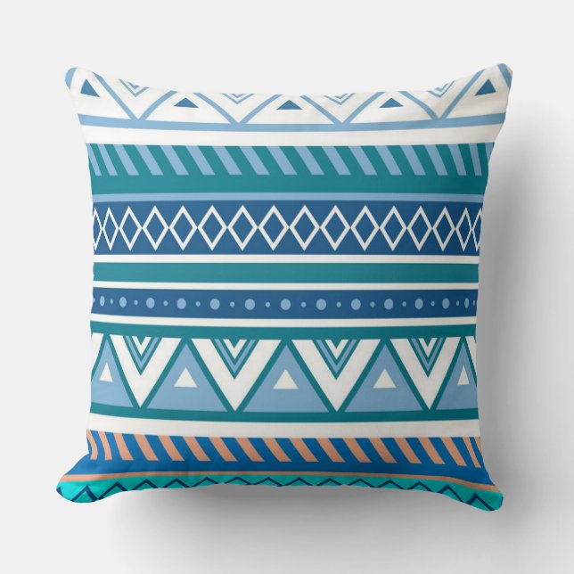 Coussin Jeter l'oreiller/Motif amérindien (Recto)