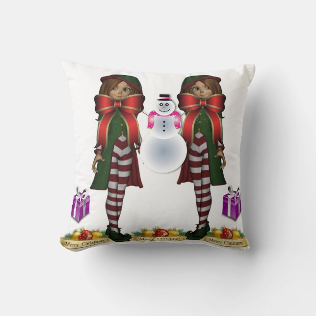 Coussin Jeter l'oreiller Noël (Recto)