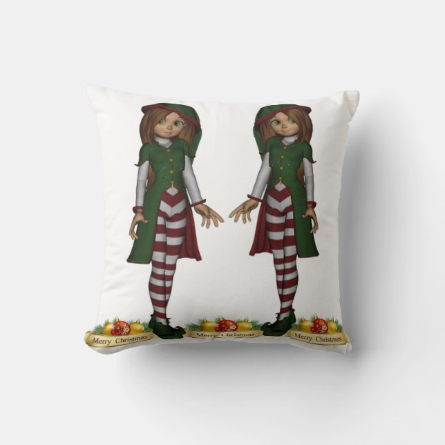 Coussin Jeter l'oreiller Noël (Recto)