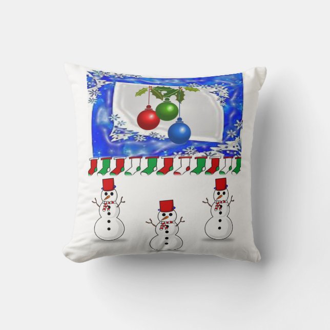 Coussin Jeter l'oreiller Noël (Recto)
