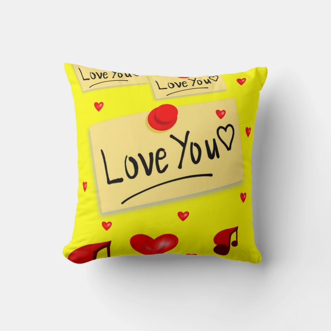 Coussin Jeter l'oreiller Saint-Valentin (Recto)