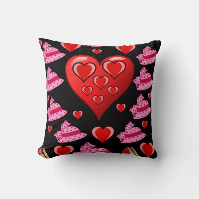 Coussin Jeter l'oreiller Saint-Valentin (Recto)