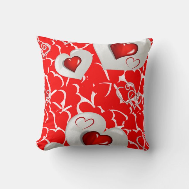Coussin Jeter l'oreiller Saint-Valentin (Recto)
