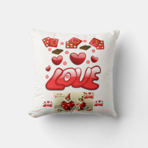 Coussin Jeter l'oreiller Saint-Valentin