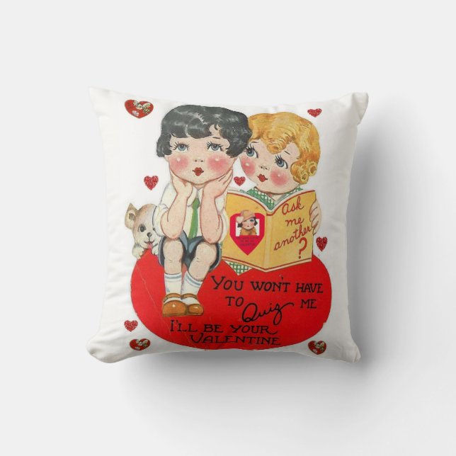 Coussin Jeter l'oreiller Saint-Valentin (Recto)