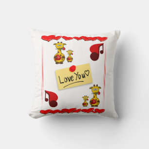 Coussin Jeter l'oreiller Saint-Valentin