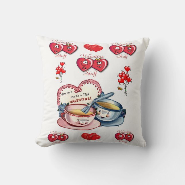 Coussin Jeter l'oreiller Saint-Valentin (Recto)