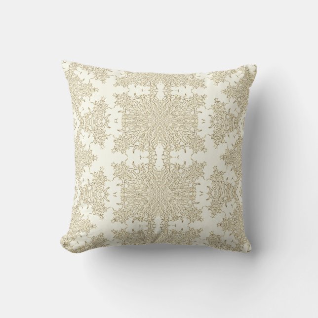 Coussin Jeter Pillow Gold Design Abstrait (Recto)