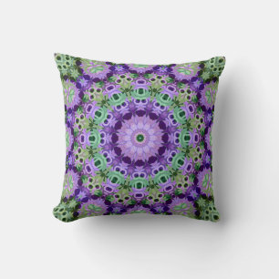 Coussin Jeter Pillow Mandala ronde motif kaléidoscope re
