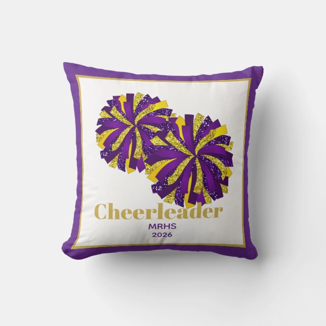 Coussin Jeter Pom-pom girl d'oreiller Pom Poms personnalis (Recto)