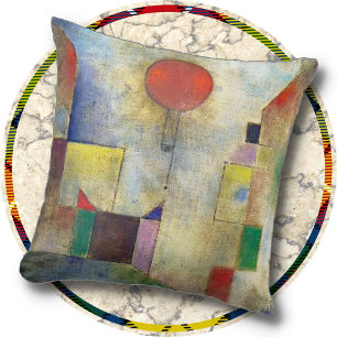 Coussin JETER UN COUP D'OEIL - "Ballons rouges" (1922) - P