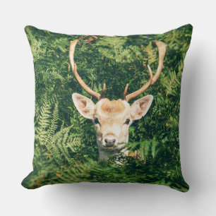 Coussin Jeter un oeil à un cerf