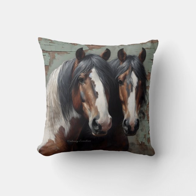 Coussin Jetez l'oreiller avec l'impression Brothers. (Recto)