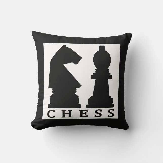 Coussin Jetez l'oreiller CHESS (Recto)