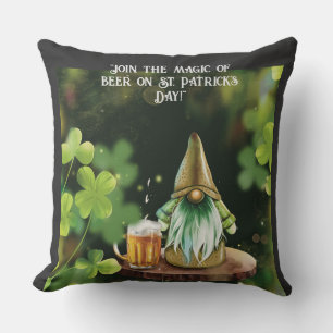 Coussin Jetez l'oreiller "Fête du gnome magique St. Patric