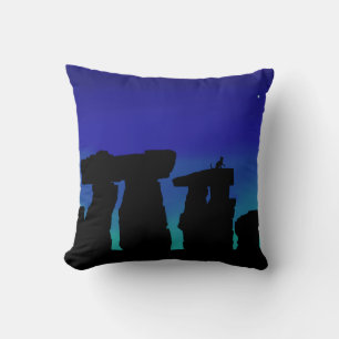 Coussin Jetez l'oreiller Kitty sur la henge