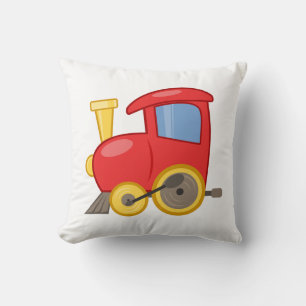 Coussin Jetez l'oreiller/le train de jouets
