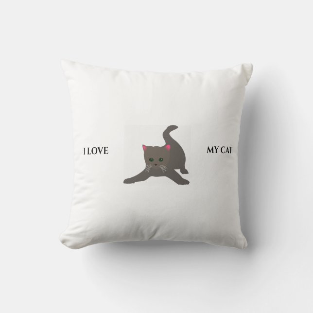 Coussin Jetez un oreiller. (Recto)