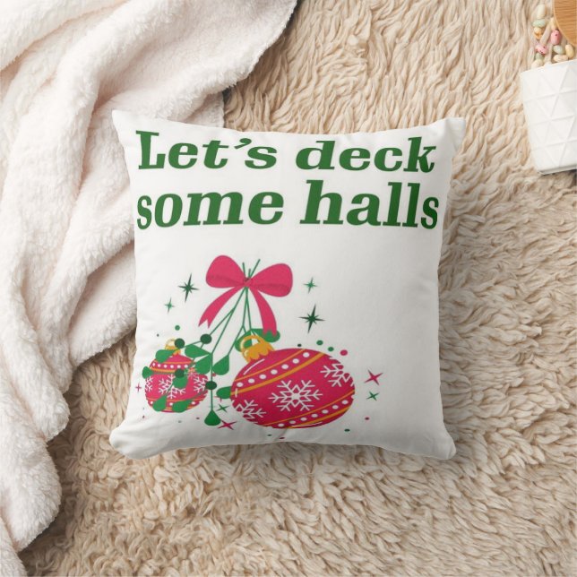 Coussin Jetons un pont sur quelques halls Noël (Couverture)