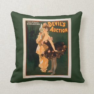Coussin Jeu de la vente aux enchères du diable éternel d