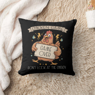 Coussin Jeu de poulet Ne regardez pas le poulet