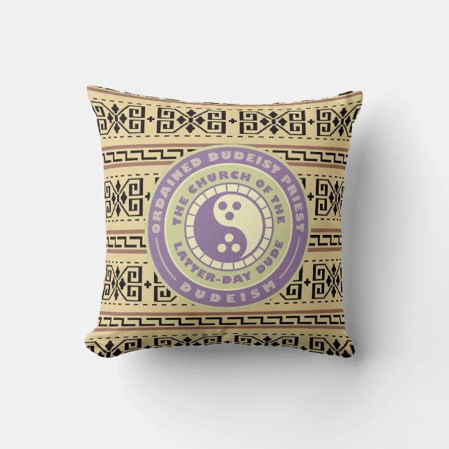 Coussin Jeu de prêtres Dudéiste ordonné PIllow (Recto)